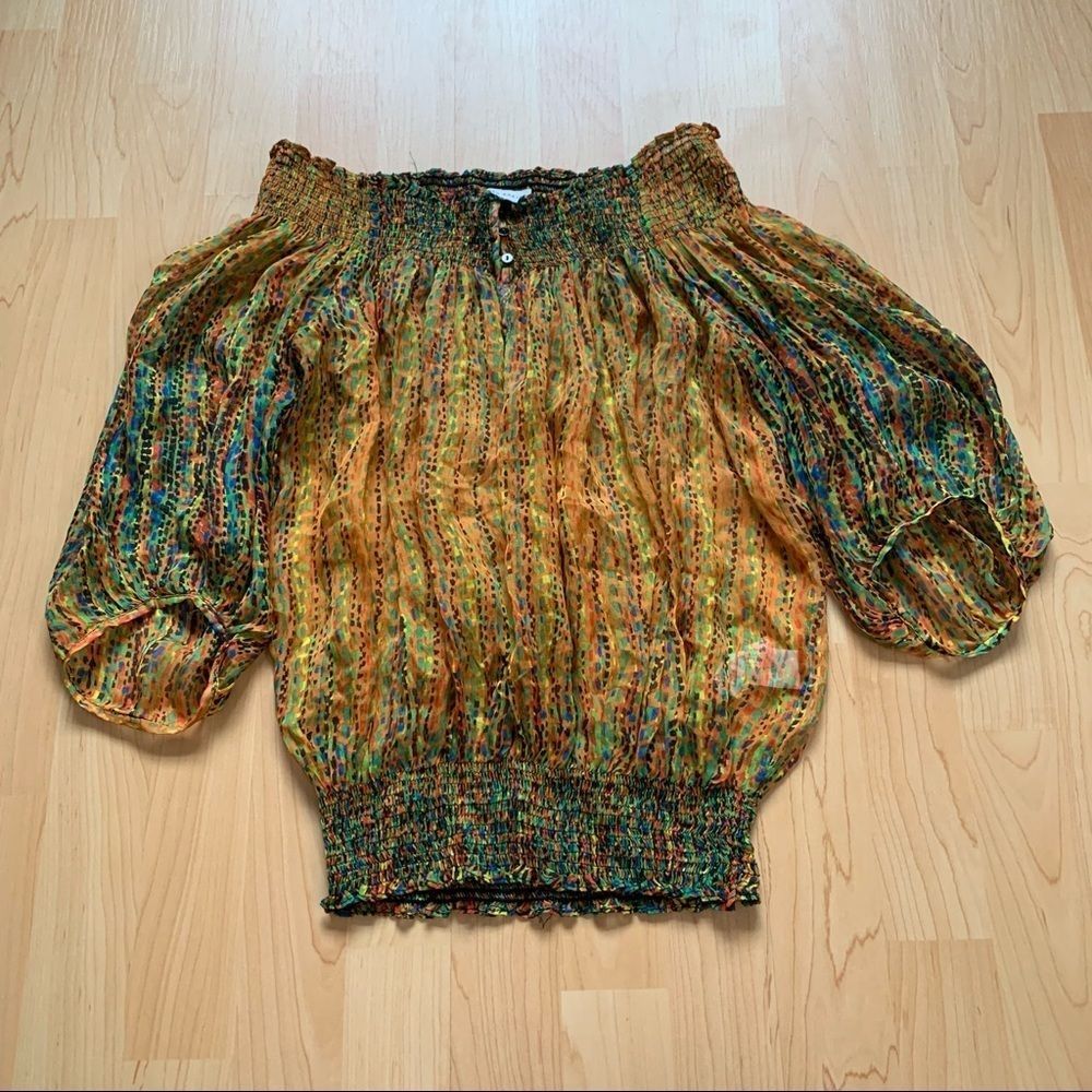Printed Zara Basic Top Size Large